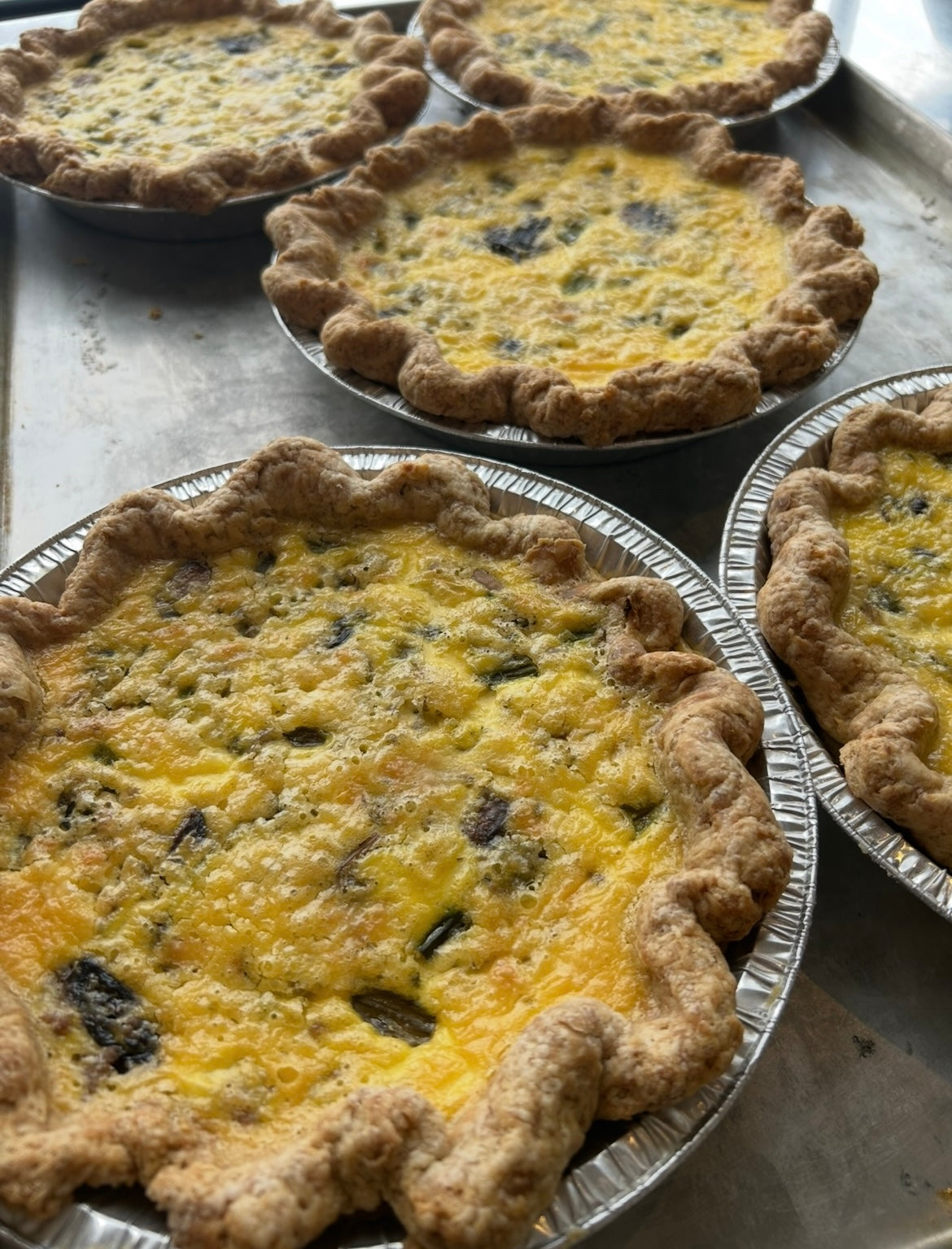 French Onion and Mushroom Quiche