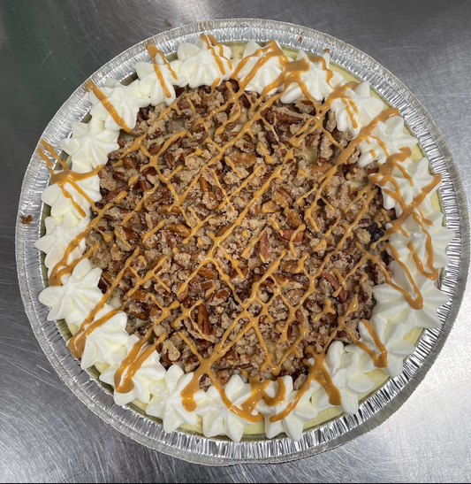 Brown Butter Candied Pecan Cheesecake