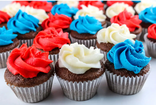 Tri-colored Cupcakes