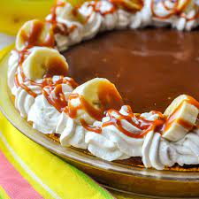 Banana Bourbon Caramel Cream Pie
