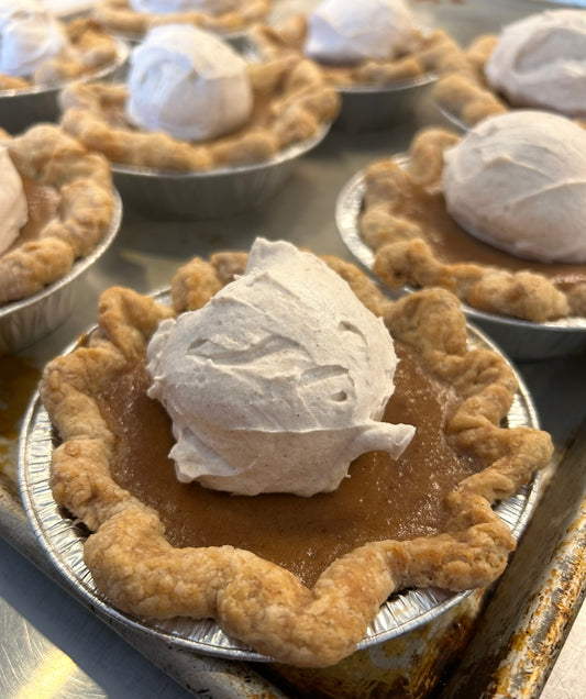 Butterkin Pie with Cinnamon Whipped Cream