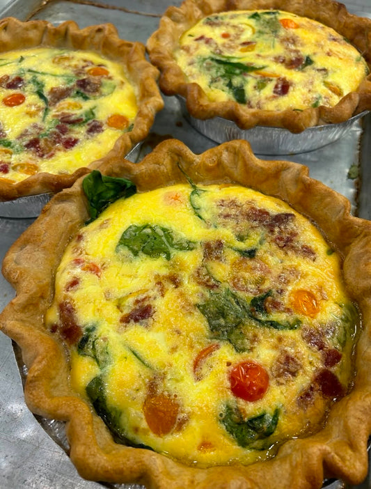 BST Quiche (Bacon, Spinach & Tomato)