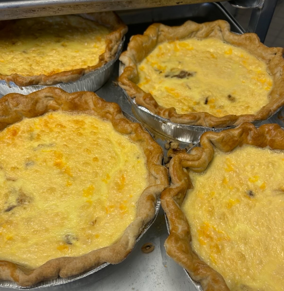 Brisket & Cheddar Quiche