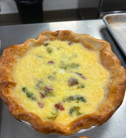 Ham, Broccoli, Cheddar Quiche