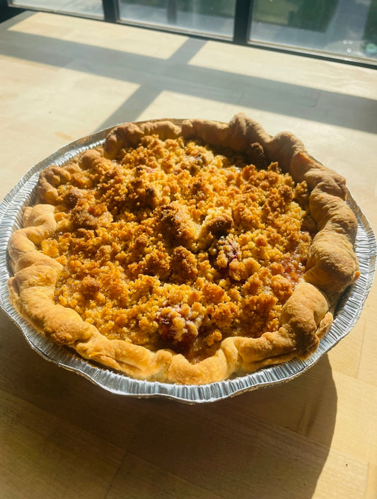 Dutch Strawberry Rhubarb Pie